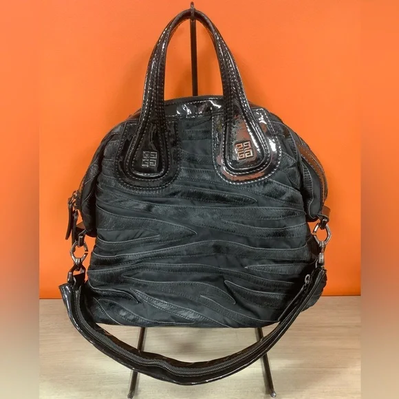 Givenchy Medium Nightingale Fur and Patent Bag - Picture 3 of 16